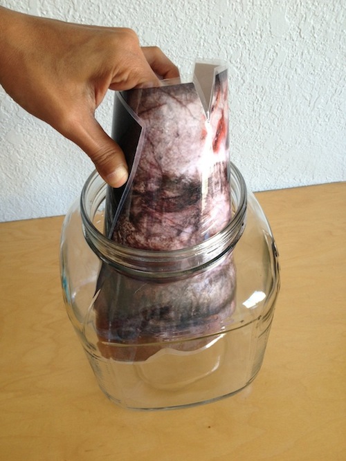 Folding Paper in Jar