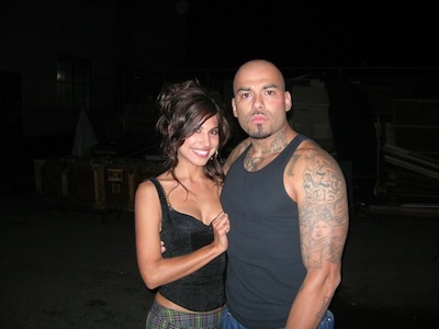 Blast from the past!  Me & Luis on set in 2008.