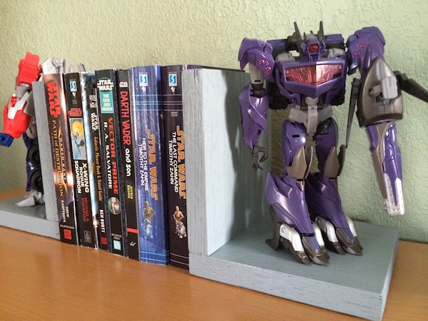DIY Action Figure Bookends