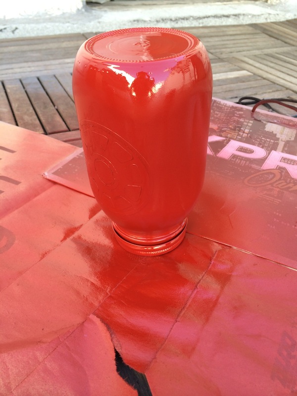 Spray Painted Jar 2